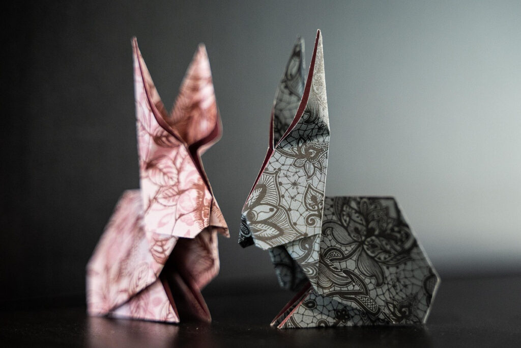 Origami rabbit.